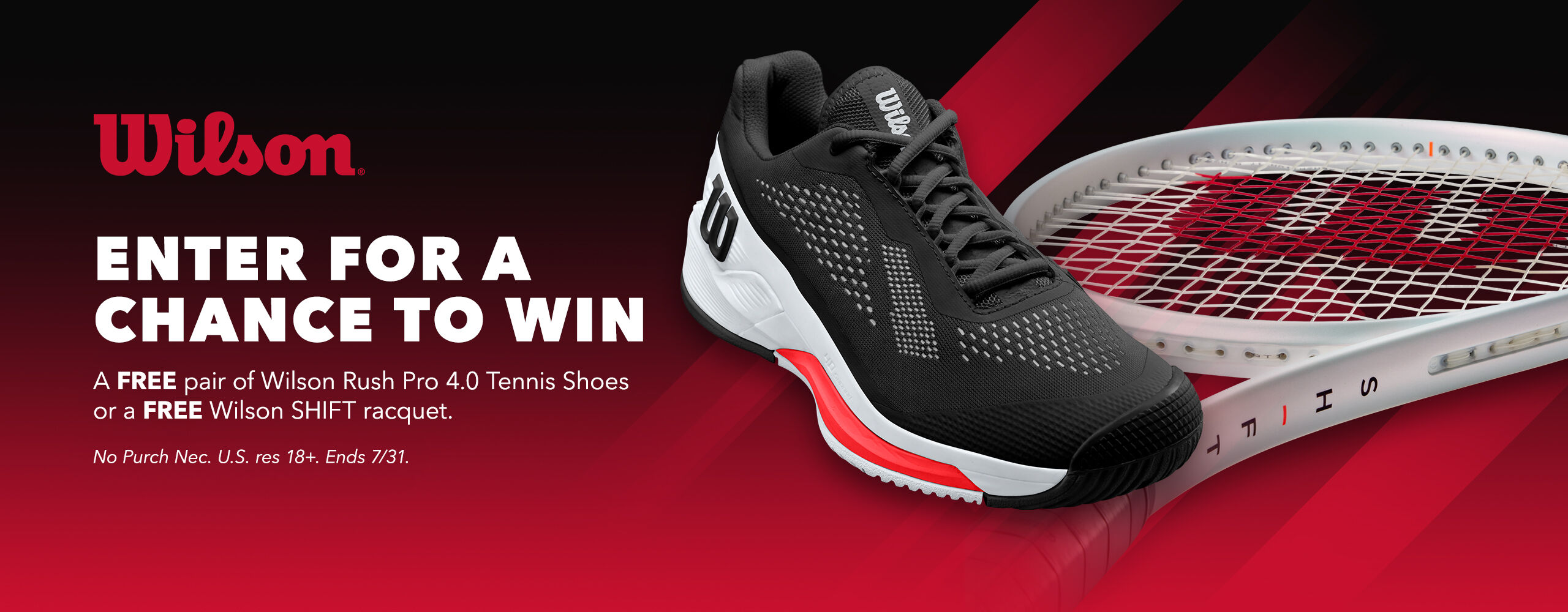 Wilson Tennis Sweepstakes PGA TOUR Superstore