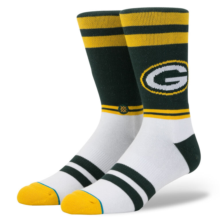 mens green bay packer socks