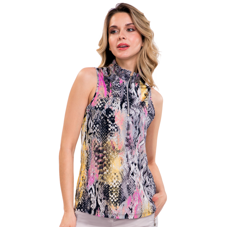 Siren Collection: Cobra Sleeveless Quarter Zip Top