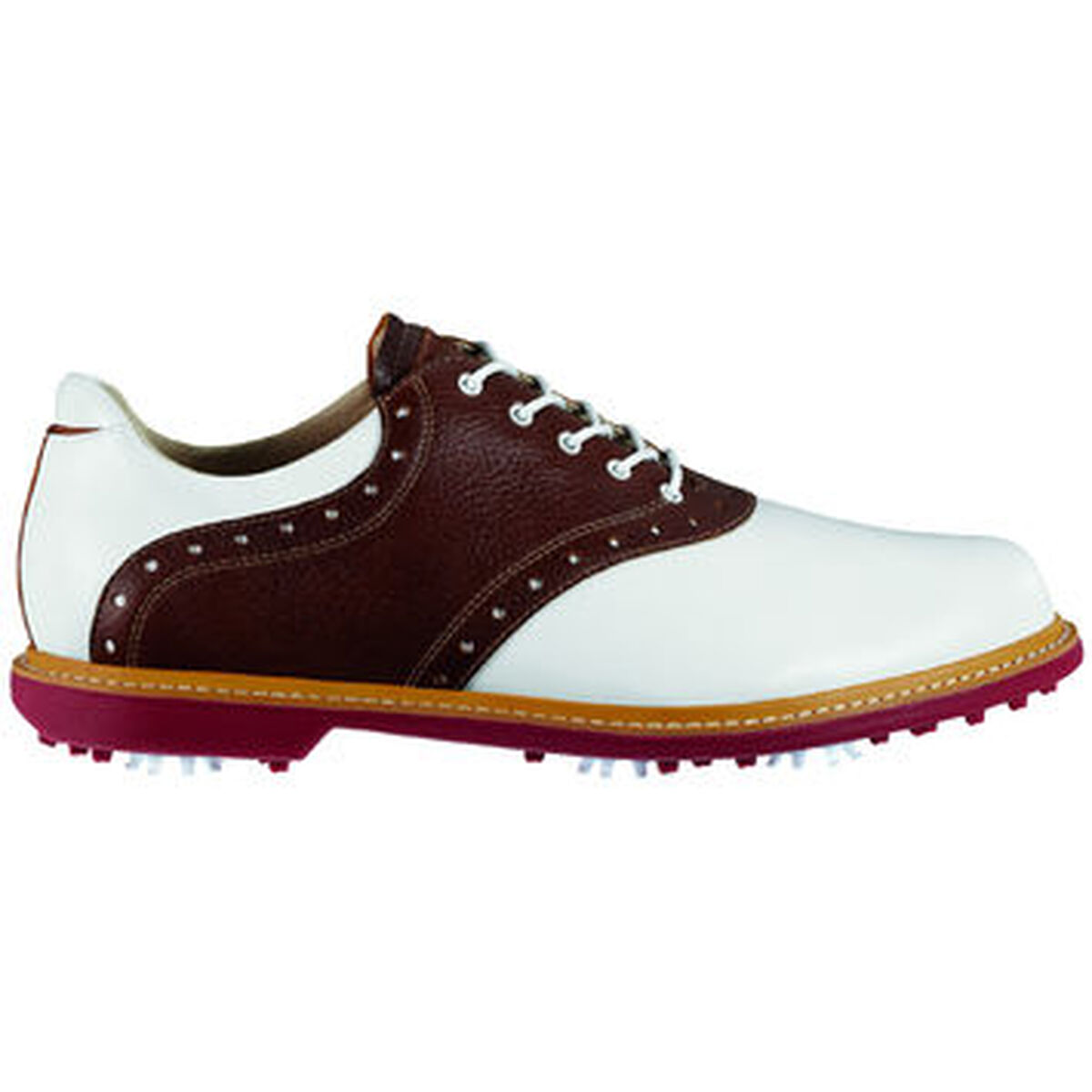 The Ashworth Kingston Men's Golf Shoe is a classic saddle design with