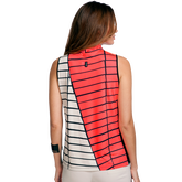 Alternate View 1 of Sassy Collection: Tamati Diagonal Striped Sleeveless Top