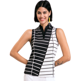 Zest Collection: Tamati Diagonal Striped Sleeveless Top
