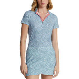 Floral Jersey Short Sleeve Polo Shirt