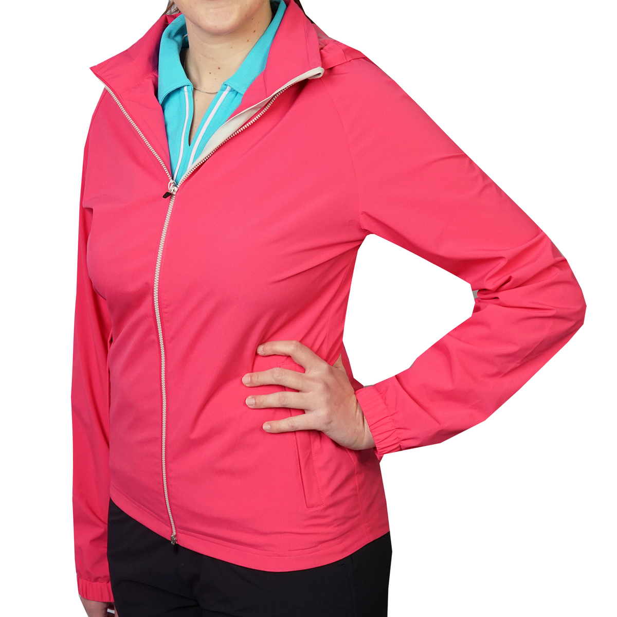 Pebble Beach Hooded Double Zipper Rain Jacket PGA TOUR Superstore