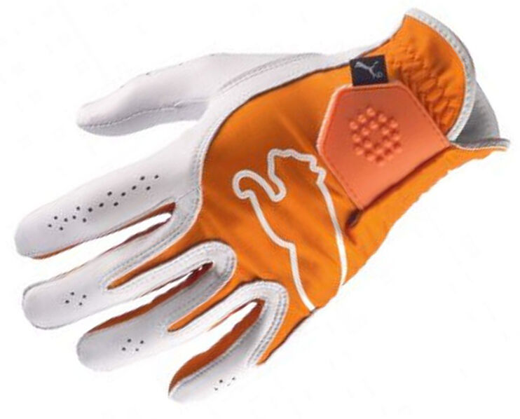 puma orange golf glove
