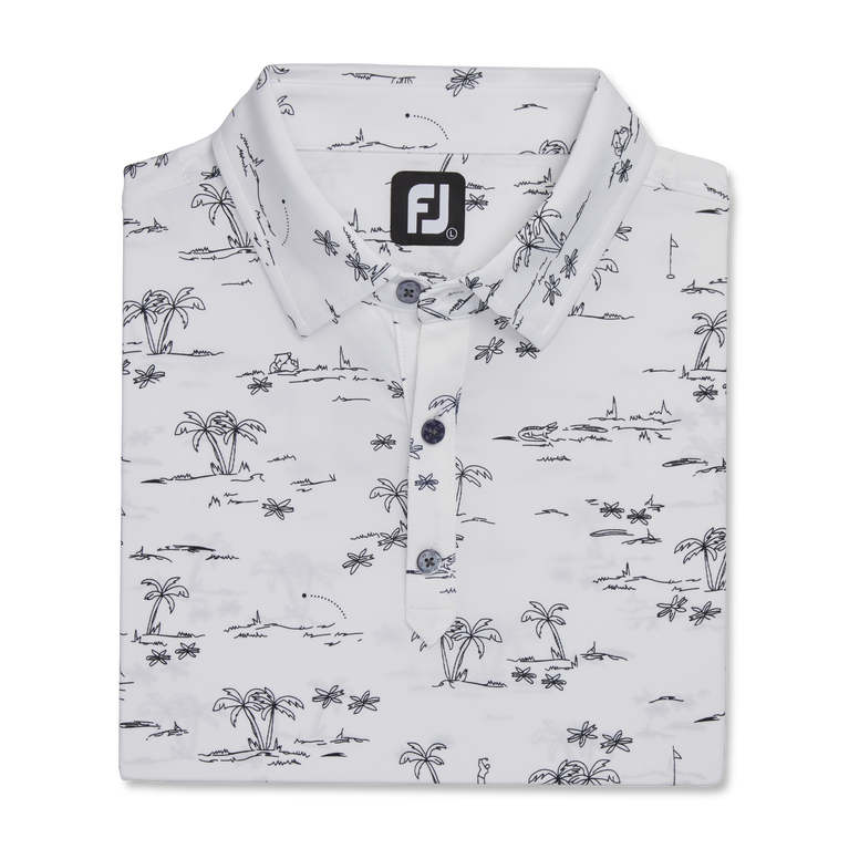 FootJoy Tropic Golf Print Polo PGA TOUR Superstore