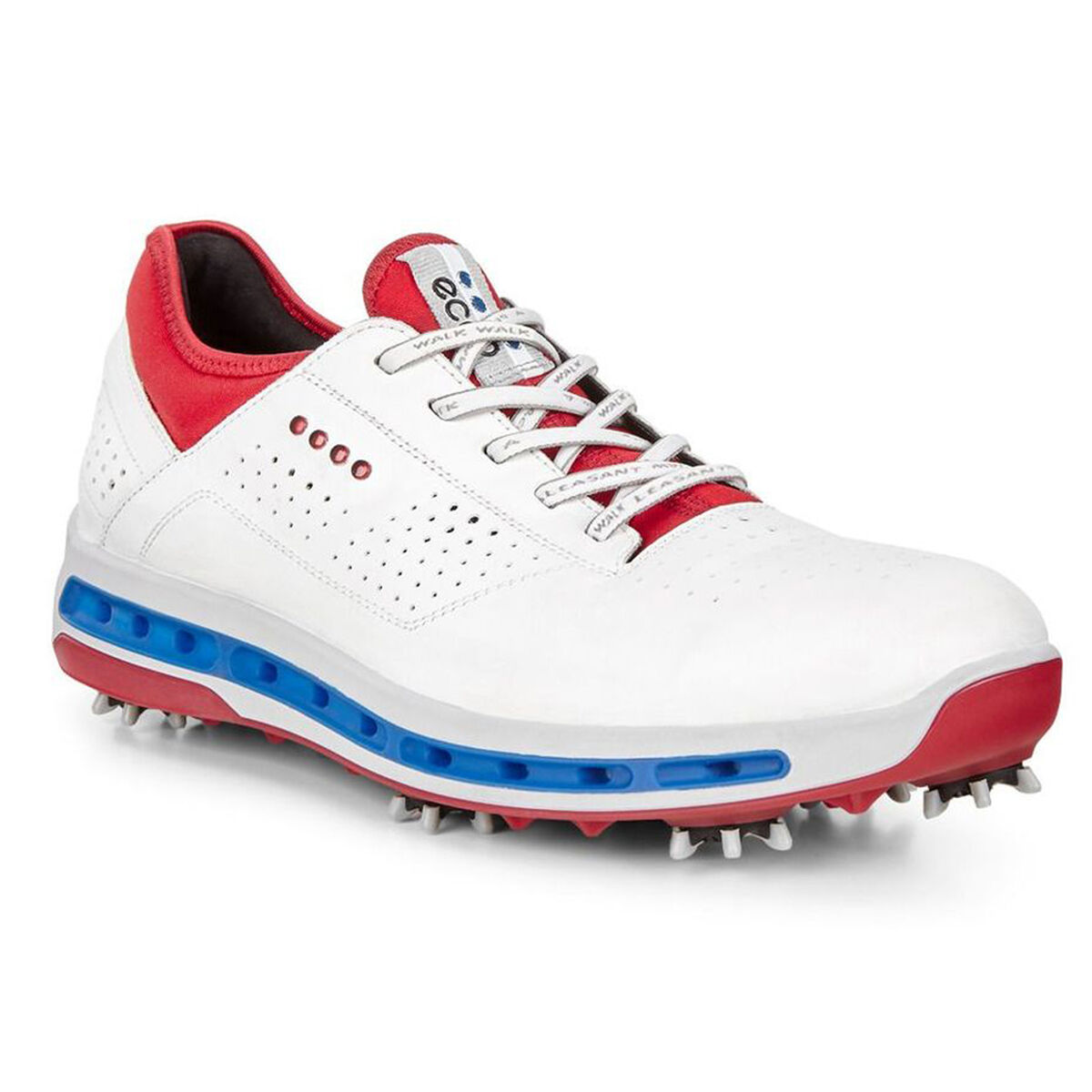 ECCO Cool 18 GTX Men's Golf Shoe - Red/White/Blue | PGA ...