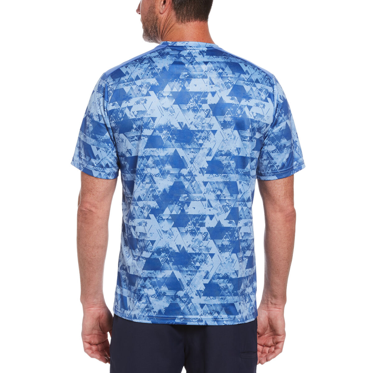 PGA TOUR Camo Geo Print Short Sleeve Crew Neck Tee Shirt PGA TOUR