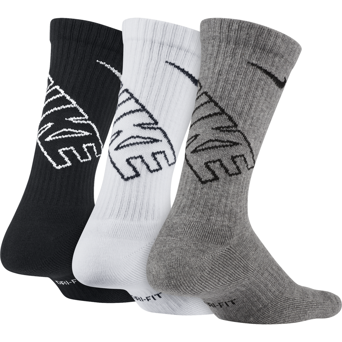 Nike Kids Performance Cushioned Crew Training Socks (3 Pair) | PGA TOUR Superstore