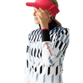 Alternate View 4 of Sportif Dot Collection: Britney Geo Print Long Sleeve Quarter Zip