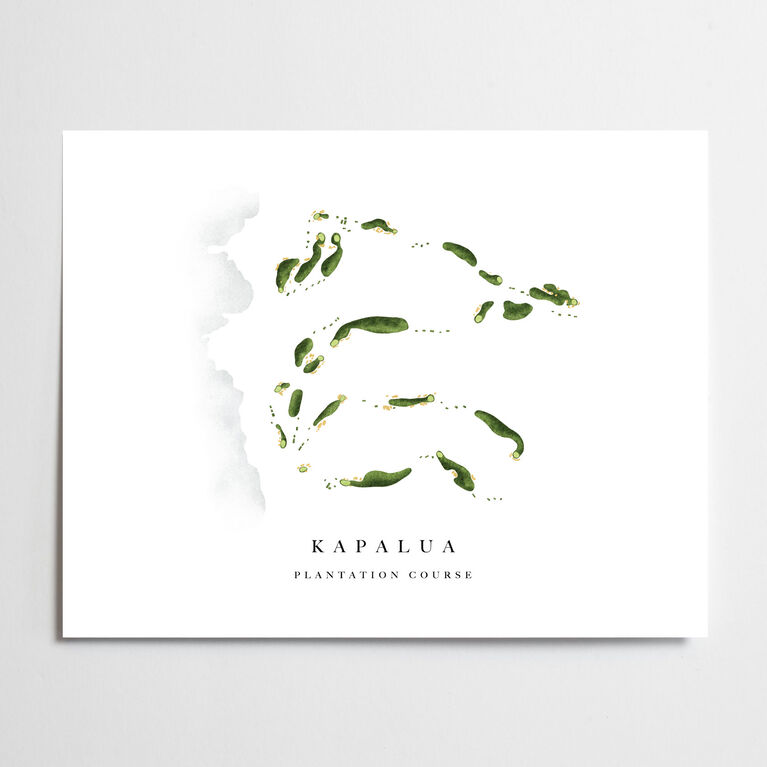 Claire W Kapalua Plantation Course Golf Course Map PGA TOUR