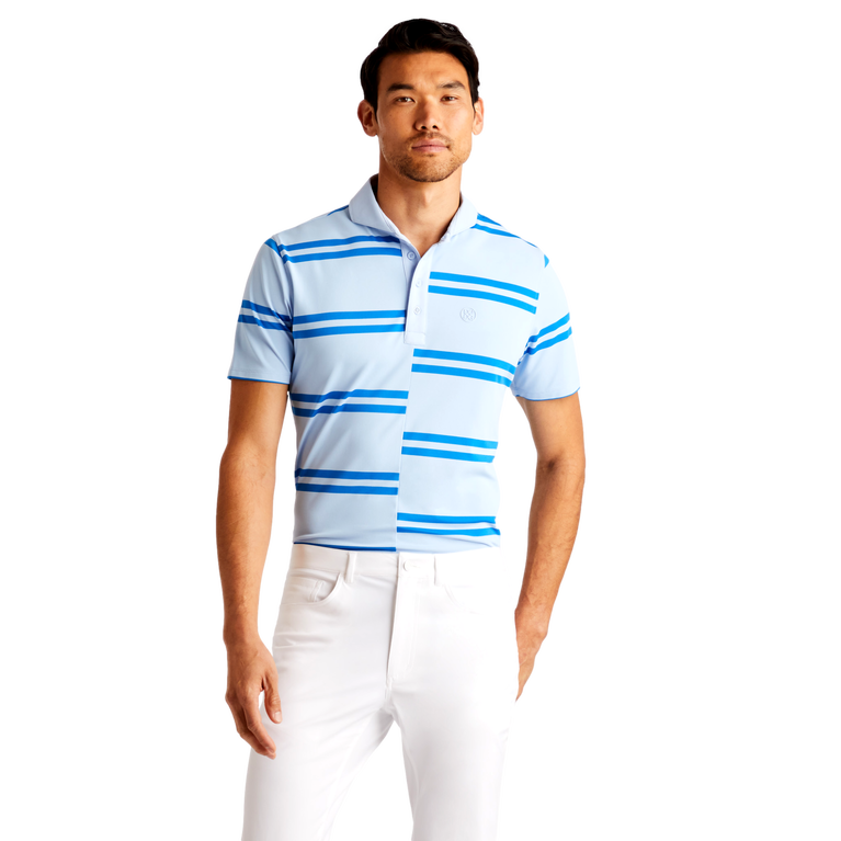 Offset Stripe Polo