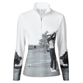 Alternate View 1 of Irregular Check Collection: Mimmie Long Sleeve Golf Quarter Zip