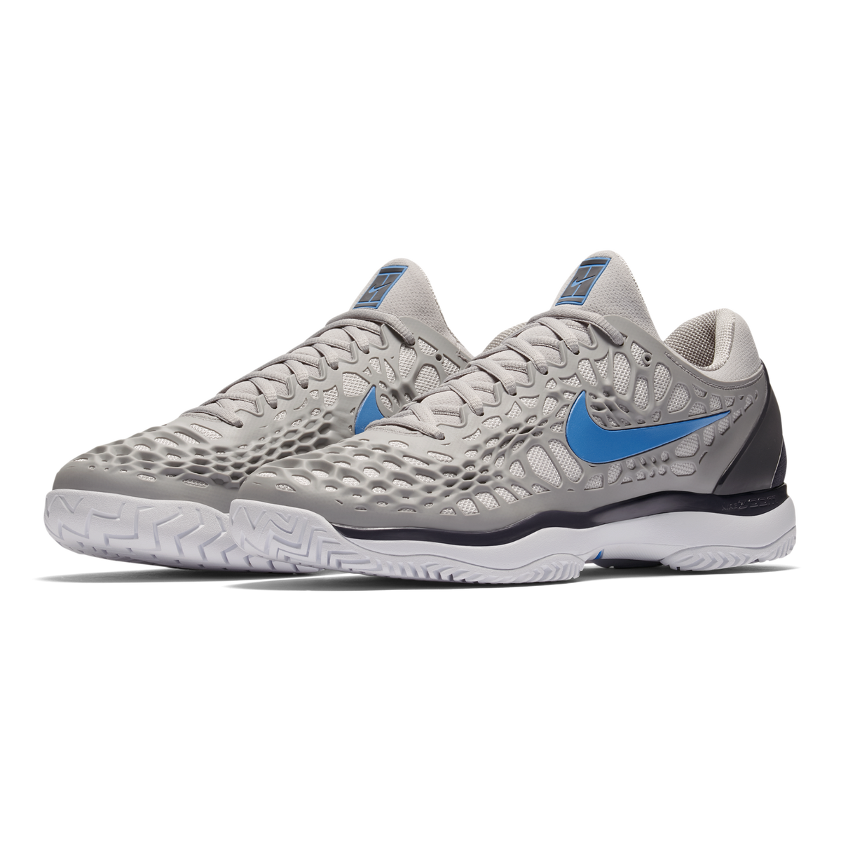 Nike Zoom Cage 3 Men's Tennis Shoe - Grey/Blue | PGA TOUR Superstore