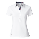 Alternate View 3 of Sportif Dot Collection: Stacey Short Sleeve Polo Shirt