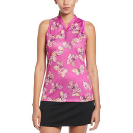 Butterflies Sleeveless Mesh Back Top