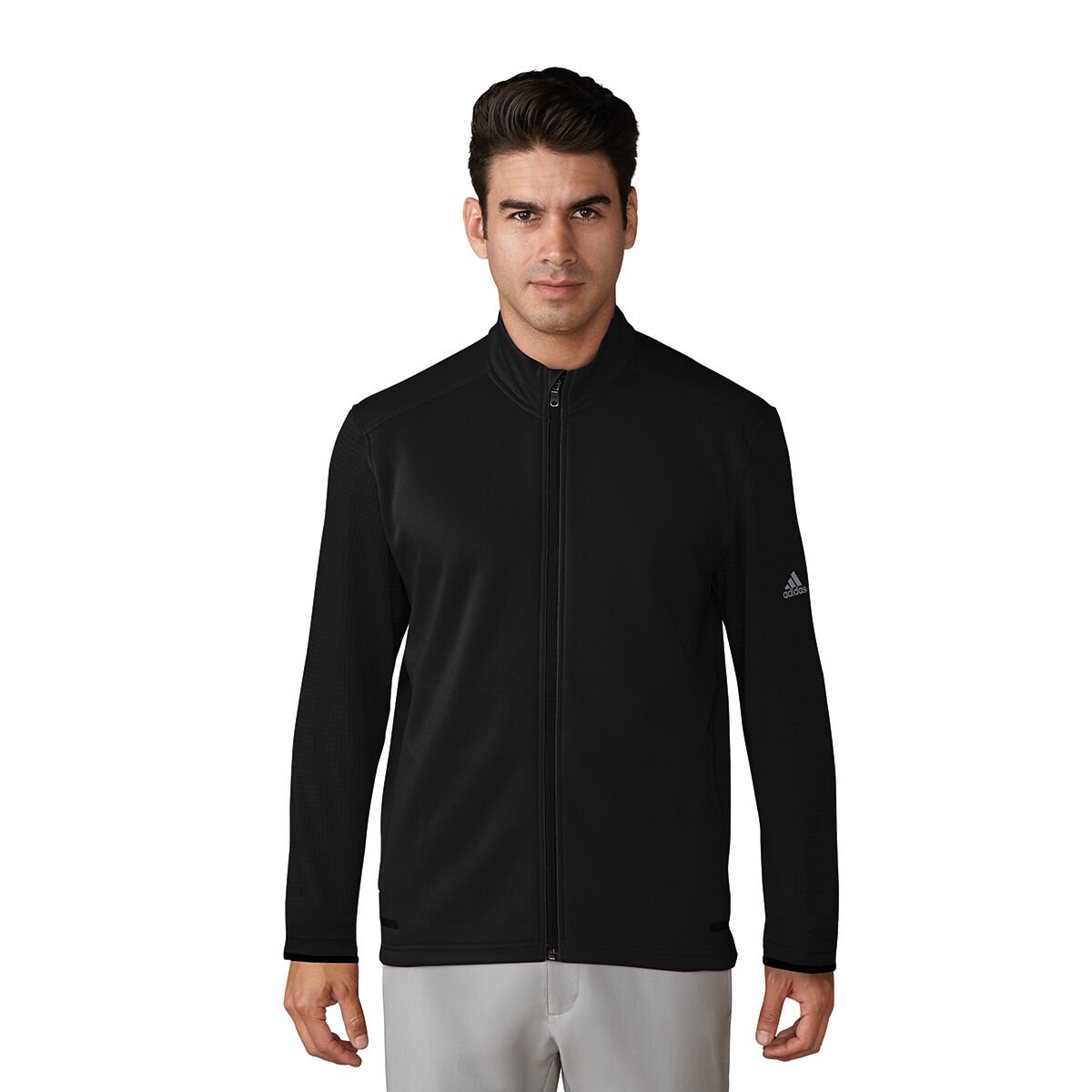 Adidas golf men's climaheat hybrid full zip jacket discount