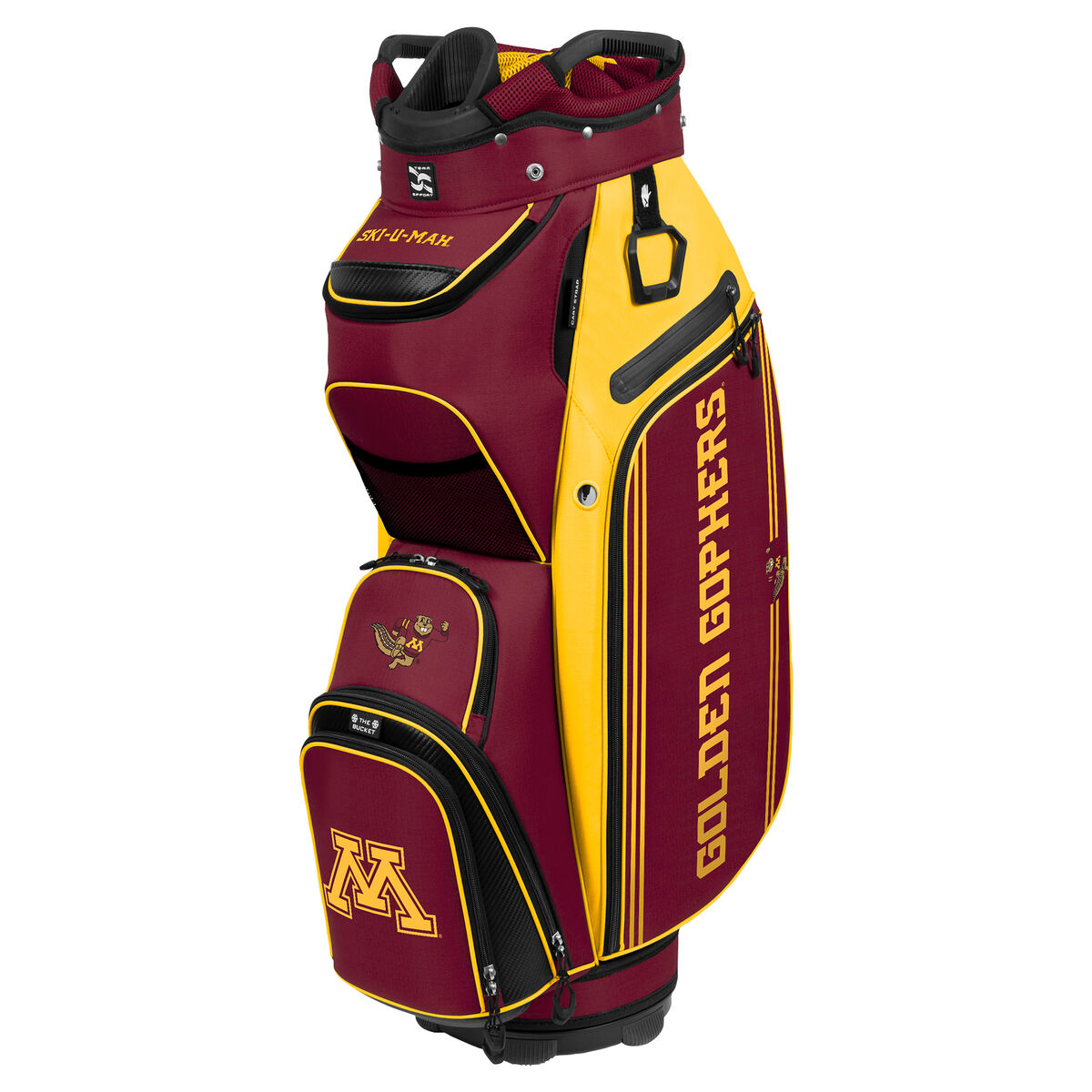 Team Effort Minnesota Golden Gophers Bucket III Cart Bag PGA TOUR