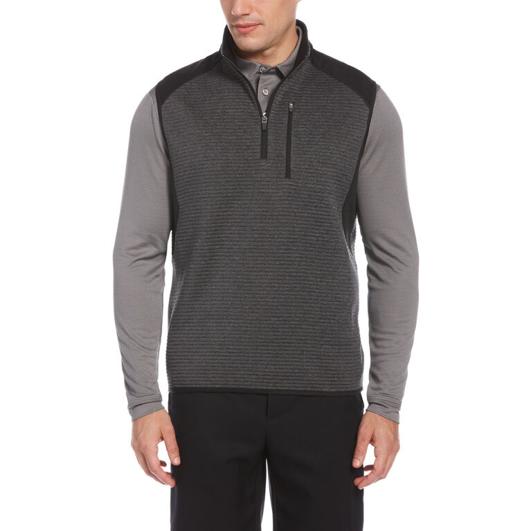 Ottoman Knit Half-Zip Golf Vest