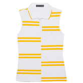 Alternate View 4 of Offset Stripe Pique Sleeveless Polo