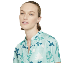 Breathe Floral Print Short Sleeve Golf Shirt
