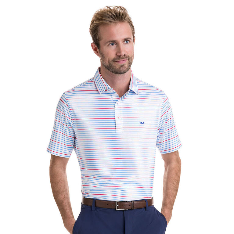 Vineyard Vines Swindell Stripe Sankaty Performance Polo | PGA TOUR ...