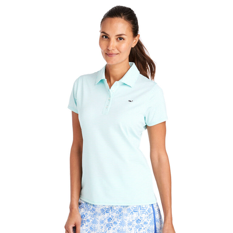 Vineyard Vines Heathered Stripe Golf Polo PGA TOUR Superstore