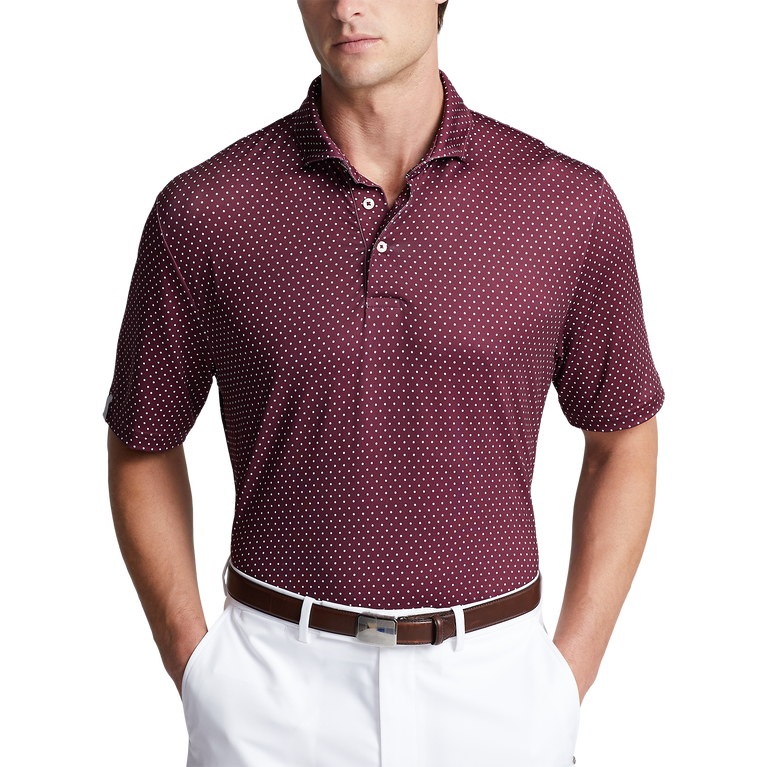 Classic Fit Performance Print Polo Shirt