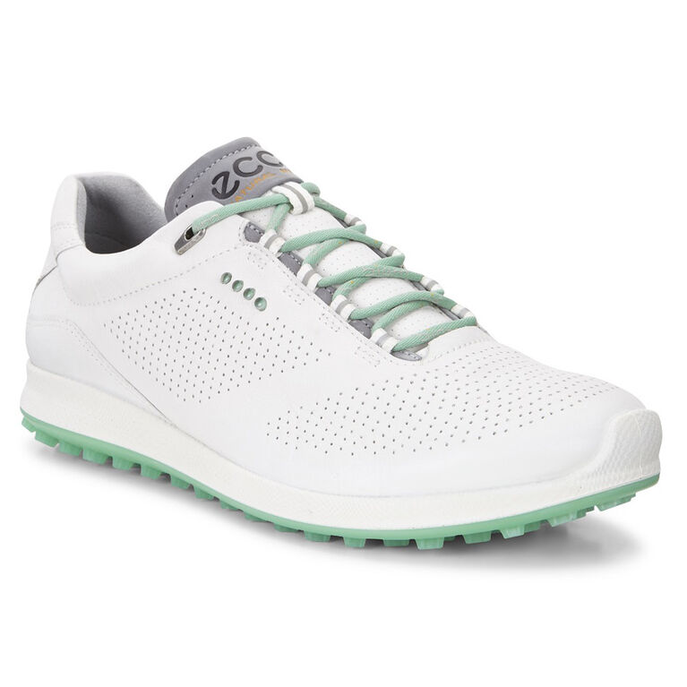 ECCO BIOM Hybrid 2 Perf Women's Golf Shoe - White/Green|PGA TOUR Superstore