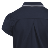 Alternate View 3 of Girls Pique Tipped Collar Short Sleeve Polo
