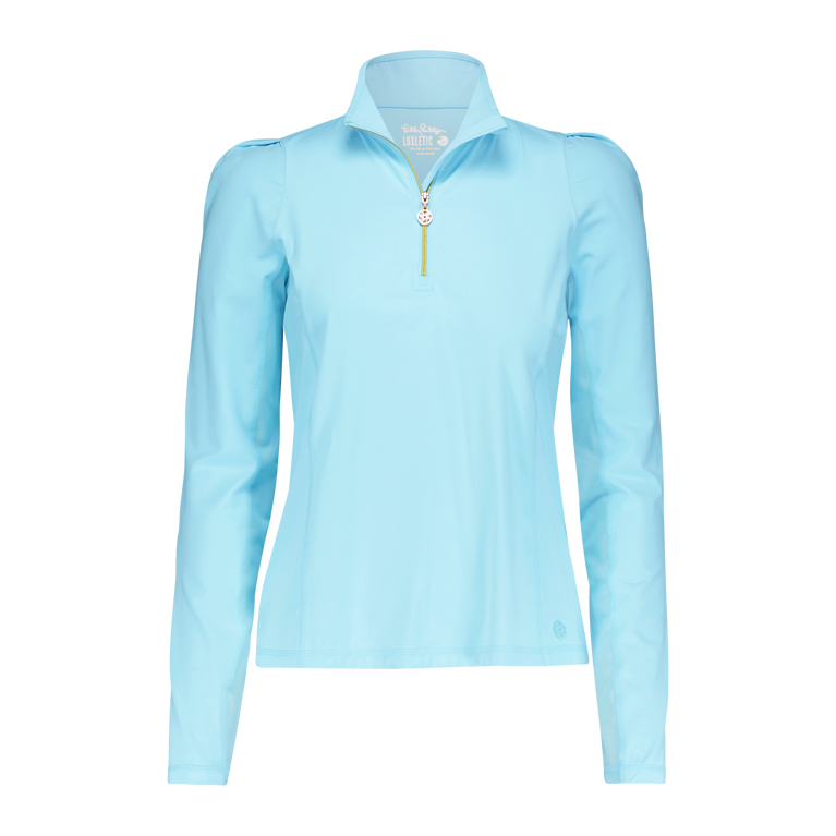 Lilly Pulitzer Niccola Solid Quarter Zip Pull Over PGA TOUR