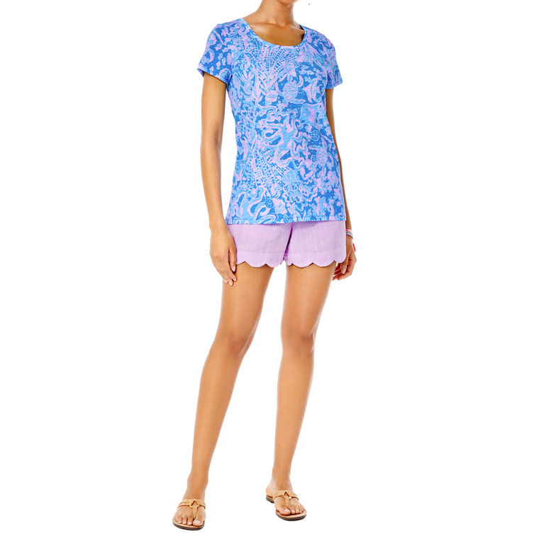 Etta Sea What I Sea Scoop Neck Tee Shirt