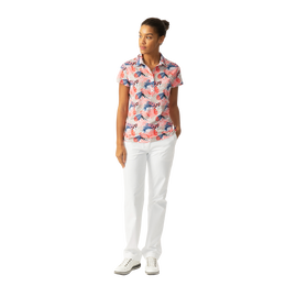 Flair Floral Short Sleeve Polo