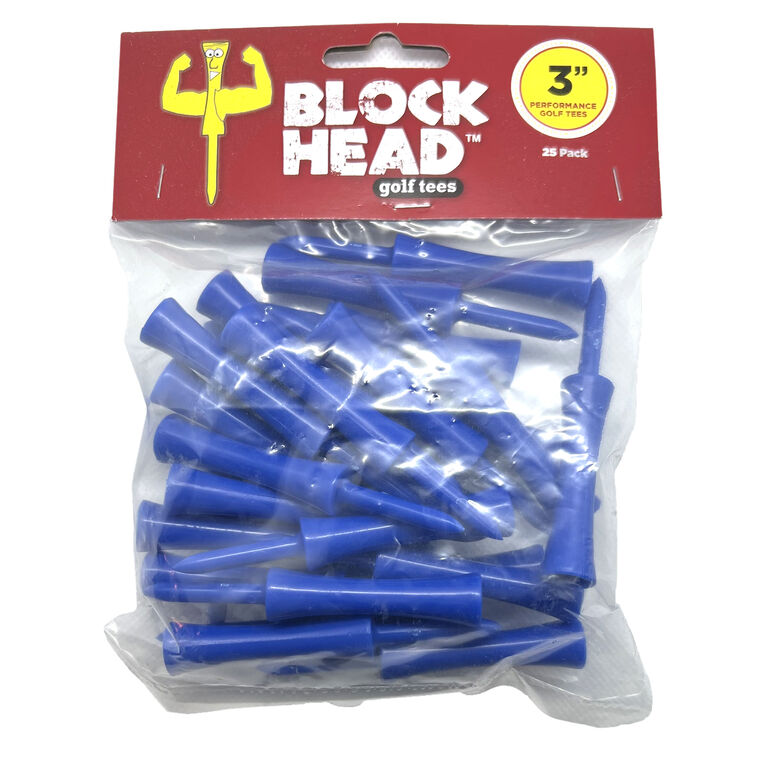 Block Head 3" Tees 25Pack PGA TOUR Superstore
