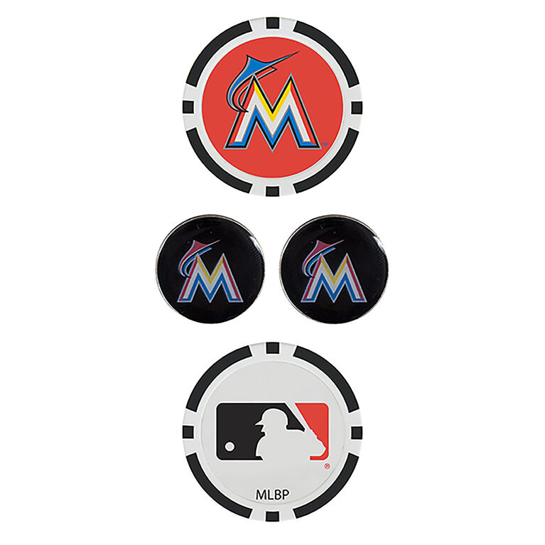 Team Effort Miami Marlins Ball Marker Set