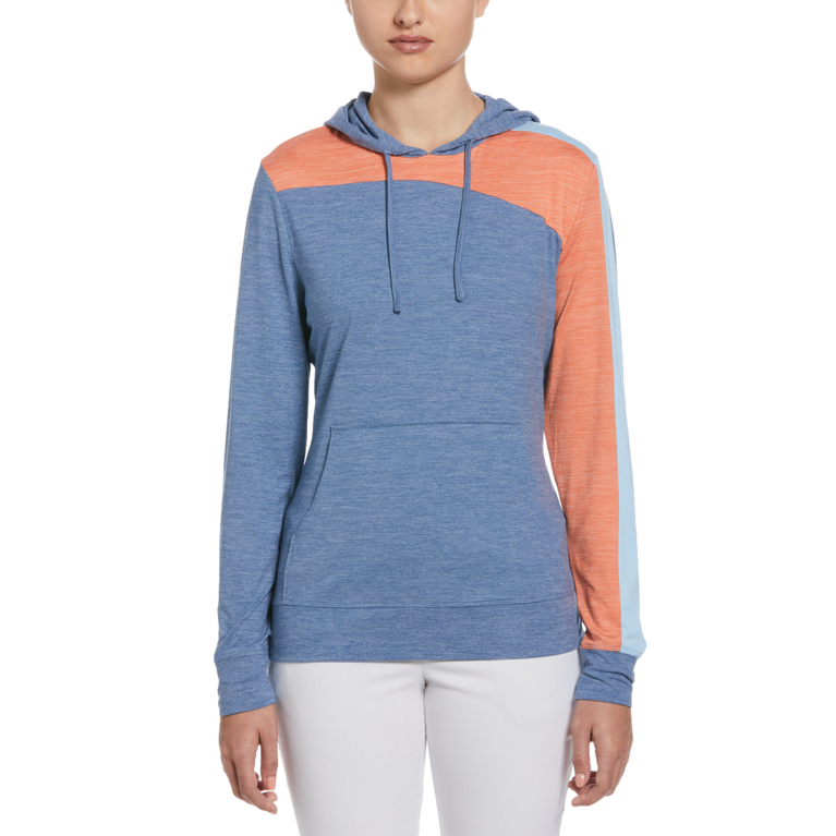 Asymmetrical Color Blocked Hoodie