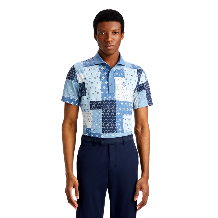 G/FORE Boro Patch Tech Piqué Modern Spread Collar Polo | PGA TOUR ...