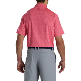 Alternate View 1 of Painted Floral Lisle Self Collar Polo