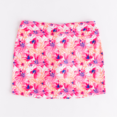Floral Print 16.5&quot; Knit Skort