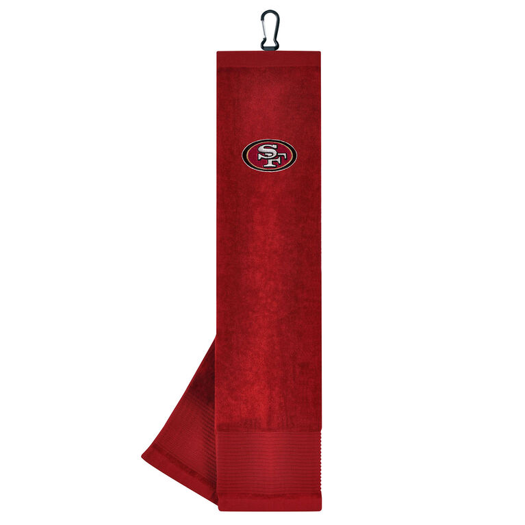 Team Effort San Francisco 49ers Face/Club Tri-Fold Embroidered Towel