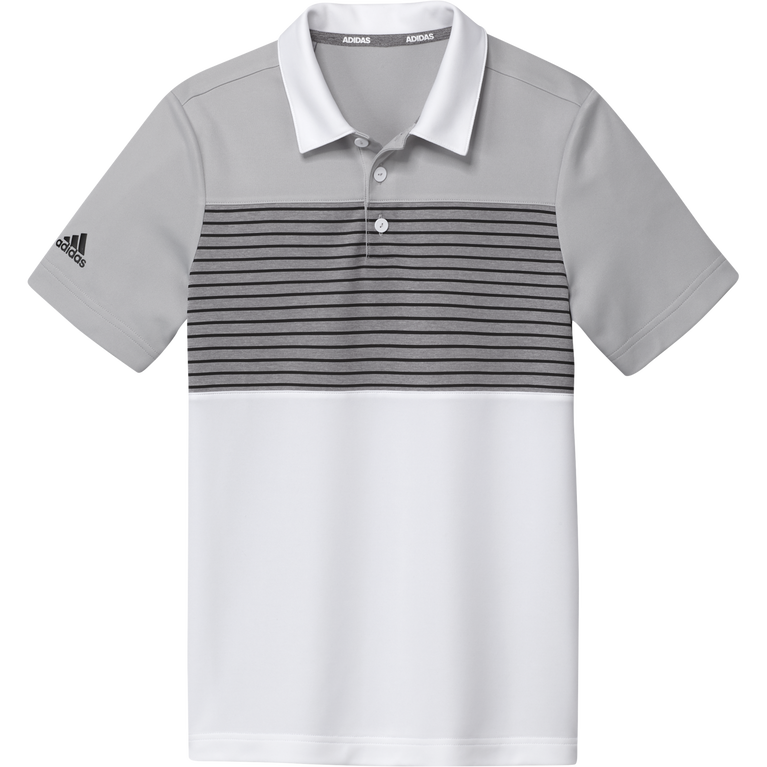 adidas Boys Engineered Stripe Polo Shirt PGA TOUR Superstore