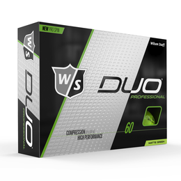 DUO Professional Matte Green Golf Balls