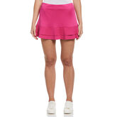 Essential Solid Double Flounce 14&quot; Tennis Skort