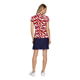 Alternate View 8 of Paprika Pop Collection: Neve Deco Wave Print Short Sleeve Top