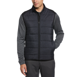 Ultrasonic Print Full Zip Insulated Puffer Vest