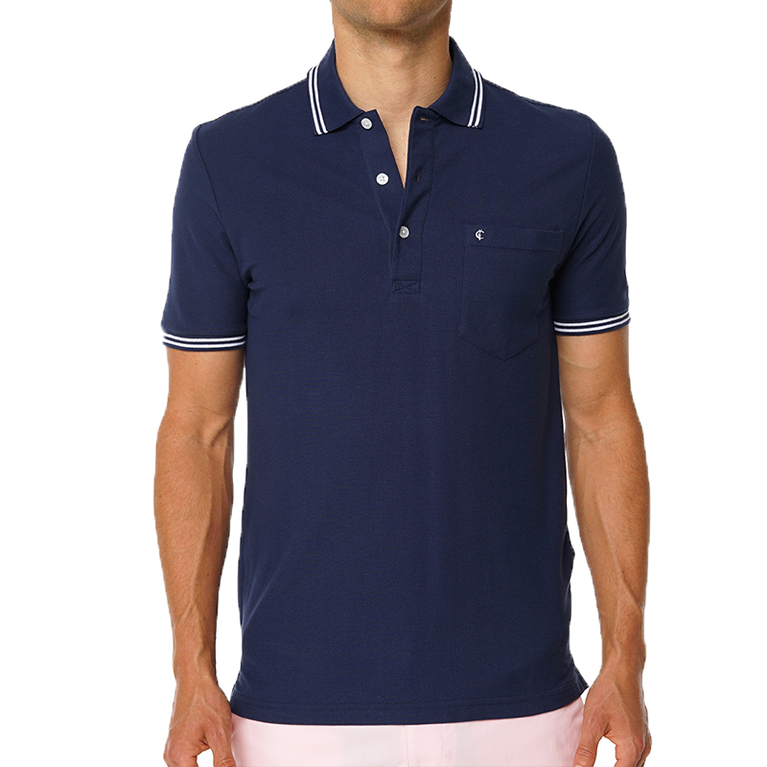 Criquet Solid Pique Pocket Polo PGA TOUR Superstore