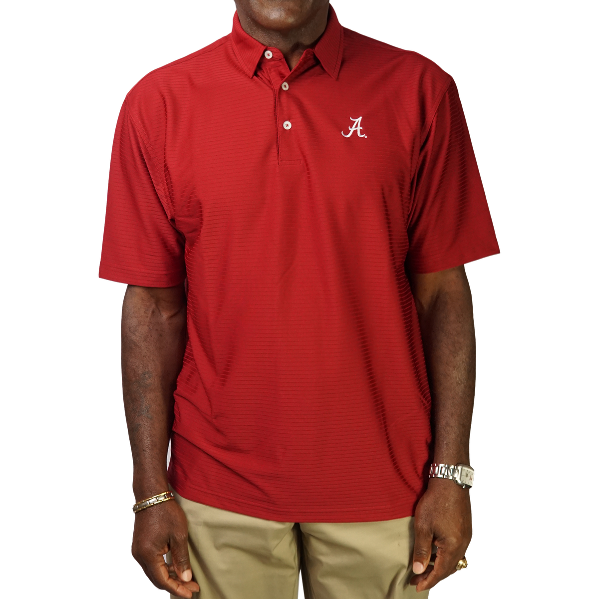 Divots Sportswear Alabama Crimson Tide Solid Polo PGA TOUR Superstore