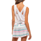 Alternate View 2 of Turquoise Medley Tie Back Tank Top