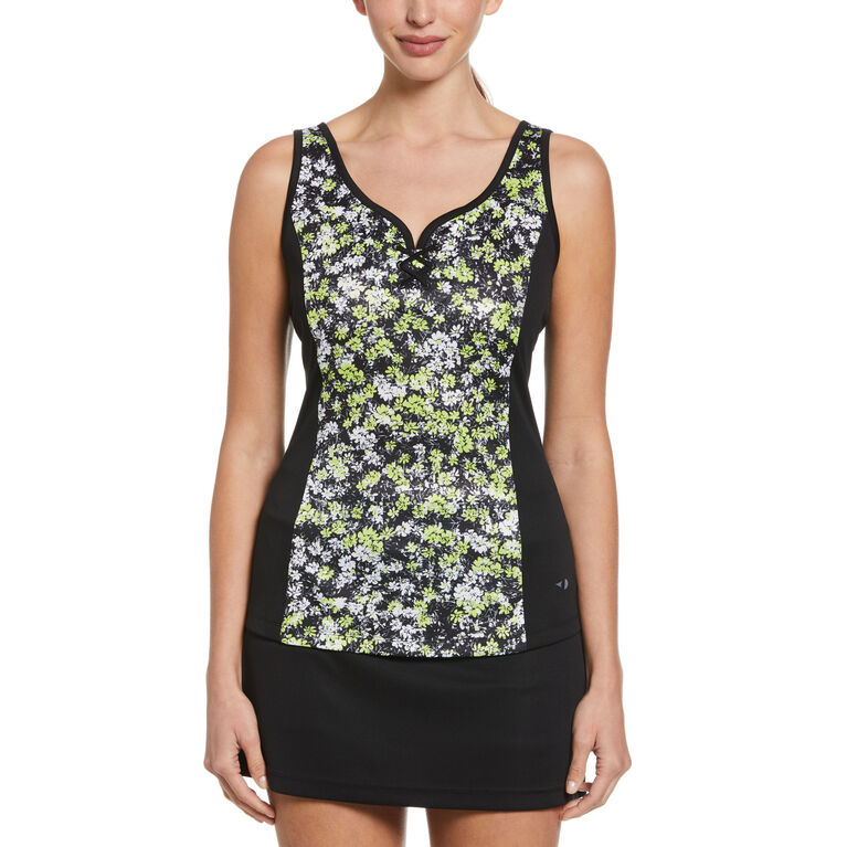 Floral Printed Strappy Tank Top
