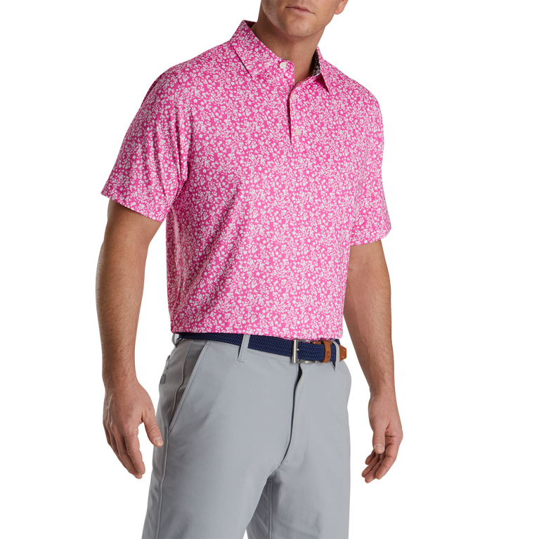 FootJoy Floral Vines Lisle Print Polo | PGA TOUR Superstore